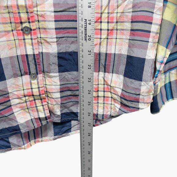 Equipment Contrast Signature Handbook Plaid Silk‎ Blouse - Picture 7 of 8